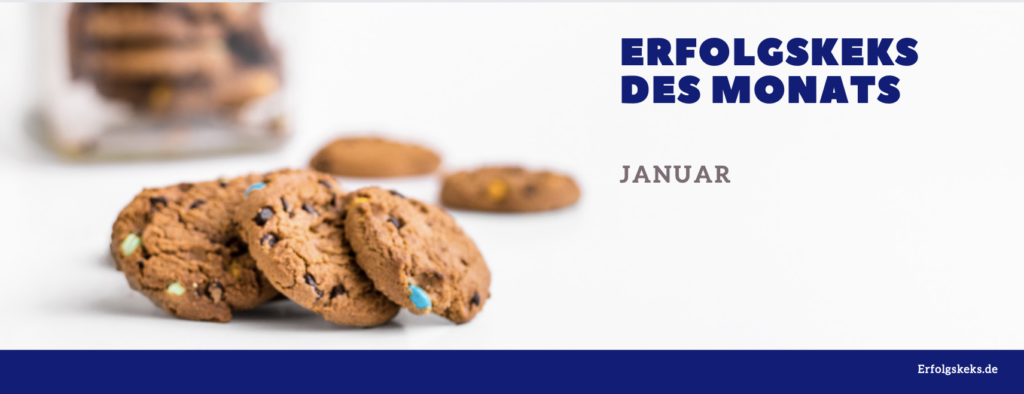 Erfolgskeks des Monats Januar….A.J. findet ihr individuelles Erfolgsrezept