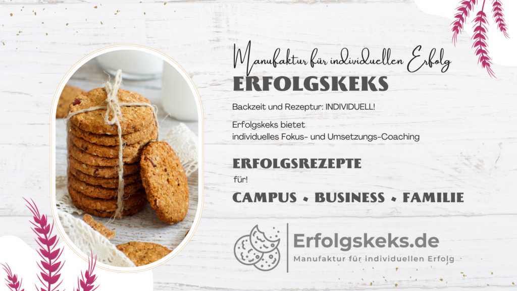 Erfolgskekse backen…  Der Name, das Programm, die Bäcker